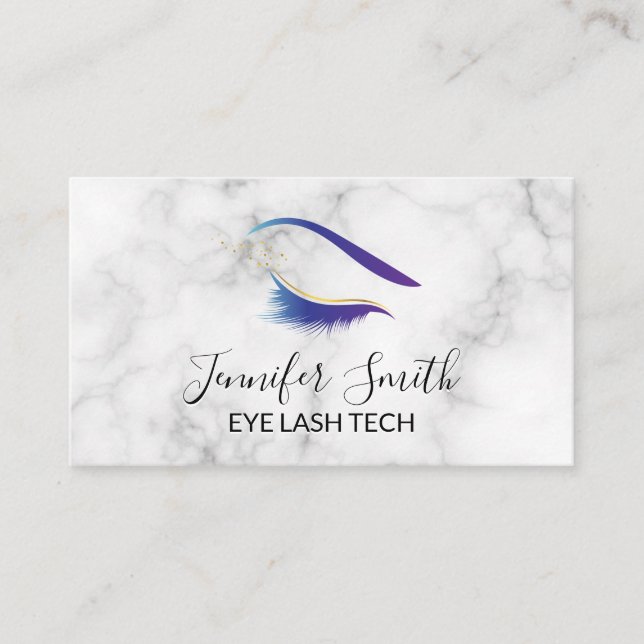 Eyelashes Makeup Artist Treuekarte (Vorderseite)