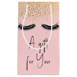 Eyelashes mit Gold Glitzer Kleine Geschenktüte