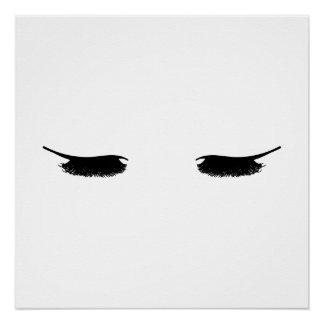 Eyelashes Modernes Chic Poster