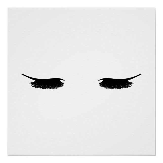 Eyelashes Modernes Chic Poster (Vorderseite)