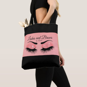 Eyelashes und Brows - Pink Coral Tasche