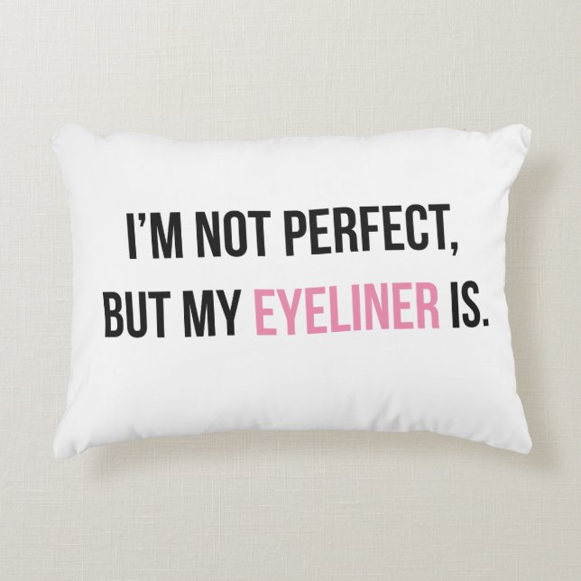 Eyeliner-Wurfs-Kissen Dekokissen (Vorderseite)