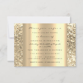 Eyes Brautparty Gold Glitzer Spark Abschluss Einladung