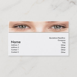 Eyes Business Card Visitenkarte