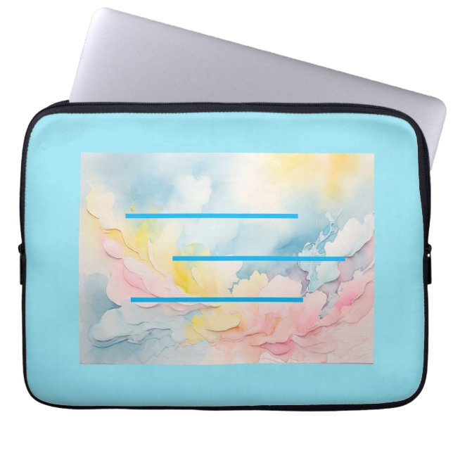 Eyes Erholung Blue Electronics Bag Laptopschutzhülle (Vorderseite)