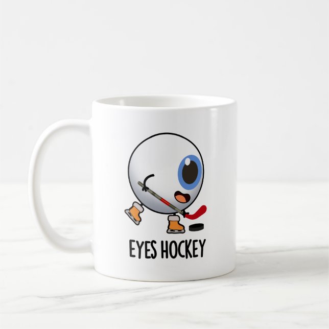 Eyes Hockey Funny Ice Hockey Sports Pub Kaffeetasse (Links)