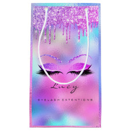 Eyes Lashes Makeup Bridal Name Glitzer Holographic Kleine Geschenktüte