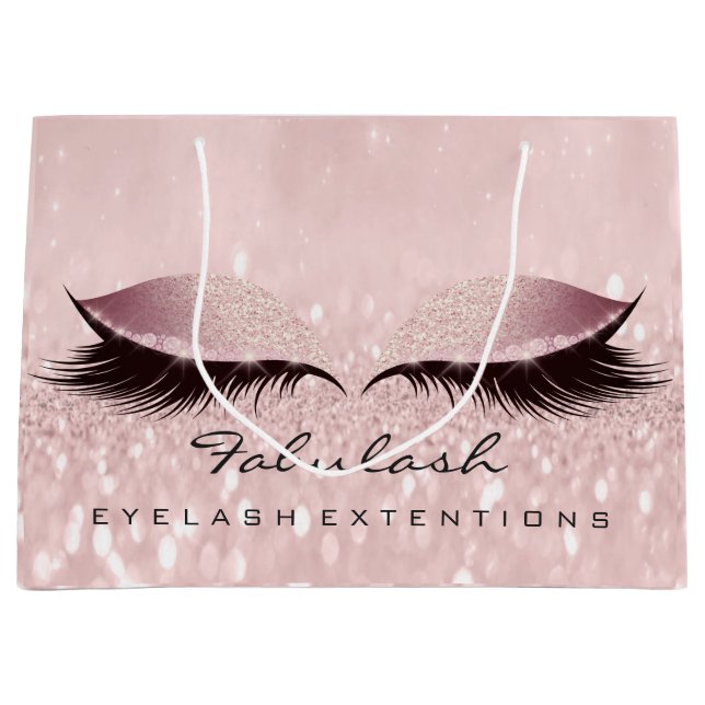 Eyes Lashes Makeup Glitzer Wellness WELLNESS-CENTE Große Geschenktüte (Vorderseite)