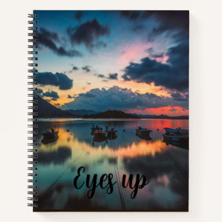 Eyes Up Inspirierend | Sunset Reflection Journal Notizbuch