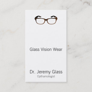Eyewear-Gläser Terminkarte