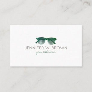 Eyewear Specialist Brillen Brillenspektakel grün Visitenkarte