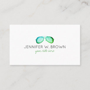 Eyewear Specialist EyeGlasses Spektakel grün Visitenkarte