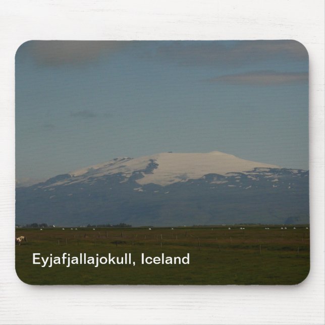 Eyjafjallajokull Island Mousepad (Vorne)