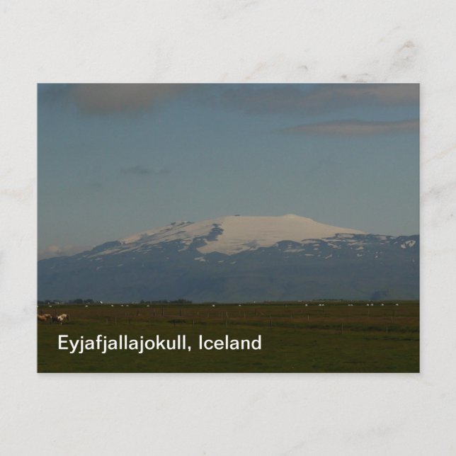 Eyjafjallajokull Islande Carte postale (Devant)
