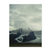 Eyjafjallajokull Vulcano mit Postkarte für Gletsch