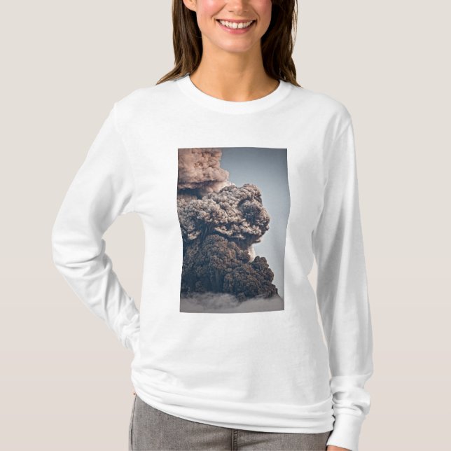 Eyjafjalljokull vulkanische Eruption T-Shirt (Vorderseite)