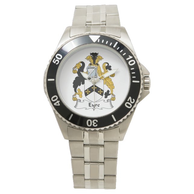 Eyre Familienwappen Armbanduhr (Vorderseite)