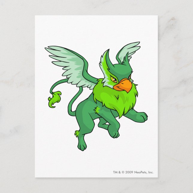 Eyrie-Grün Postkarte (Vorderseite)