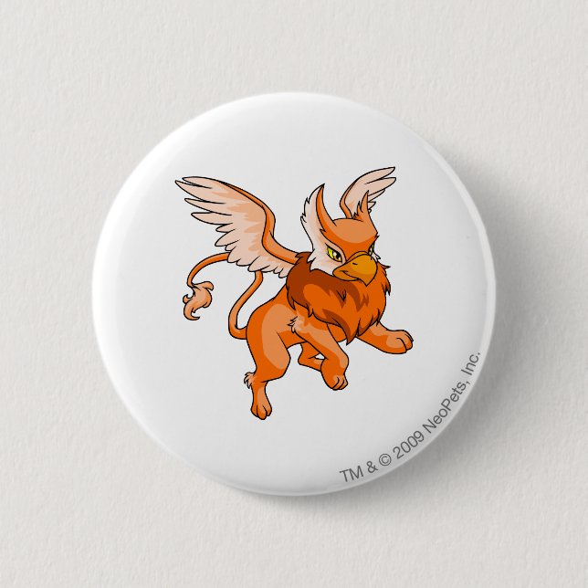 Eyrie-Orange Button (Vorderseite)