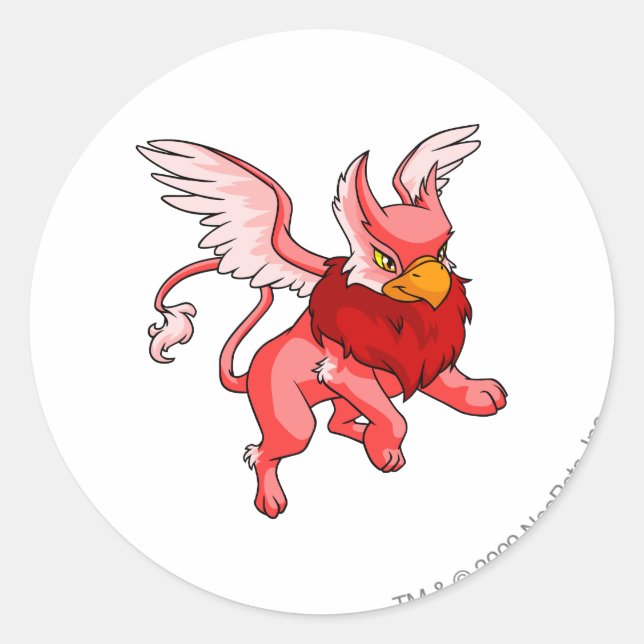 Eyrie Red Runder Aufkleber (Vorderseite)