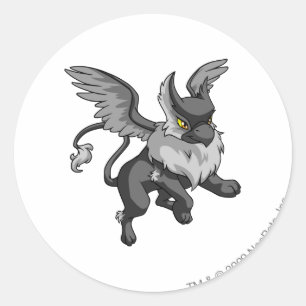Eyrie Shadow Runder Aufkleber