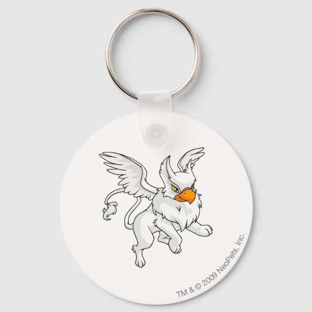 Eyrie White Schlüsselanhänger (Vorderseite)