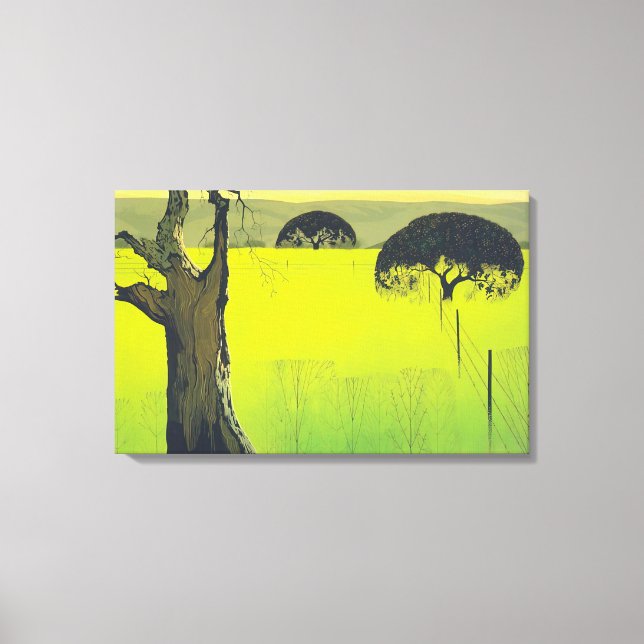 Eyvind Earle - Senffeld Leinwanddruck (Vorderseite)