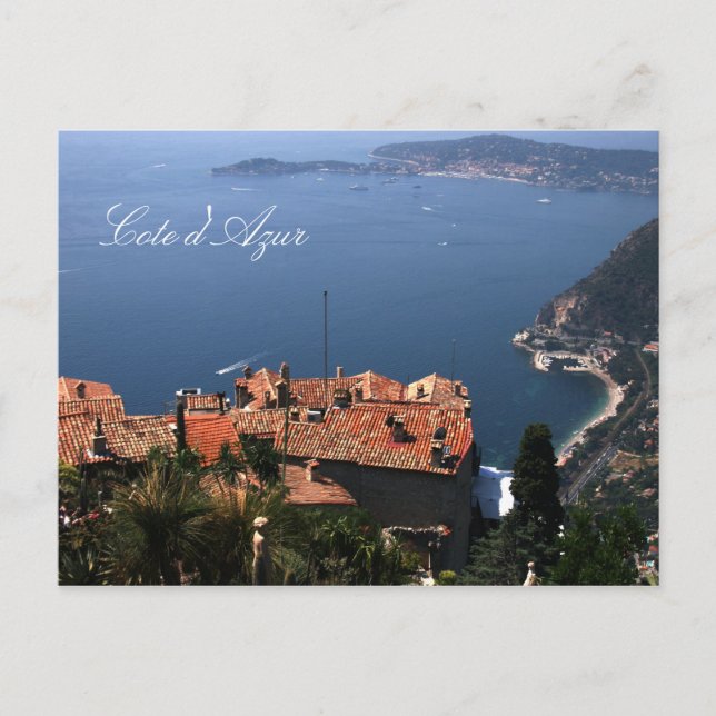 Eze, Cote d'Azur Postkarte (Vorderseite)