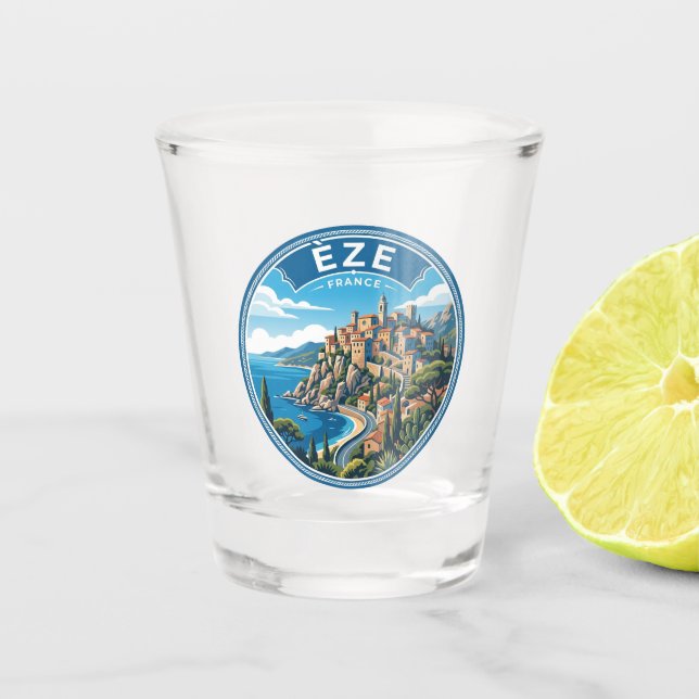 Èze, Frankreich Frankreich Schnapsglas (Vorderseite)