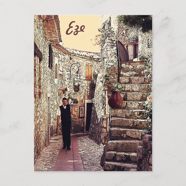 Eze, Provence Postkarte (Vorderseite)