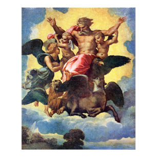 Ezechiels Vision, Gemälde von Raffael, Fotodruck