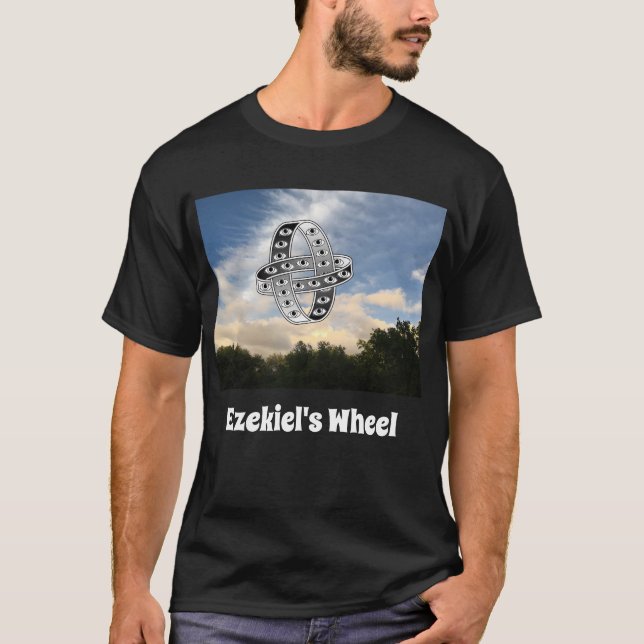 Ezekiels Rad bei Sonnenuntergang T-Shirt (Vorderseite)