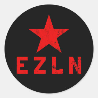 EZLN - Ejército Zapatista de Liberación Nacional Runder Aufkleber