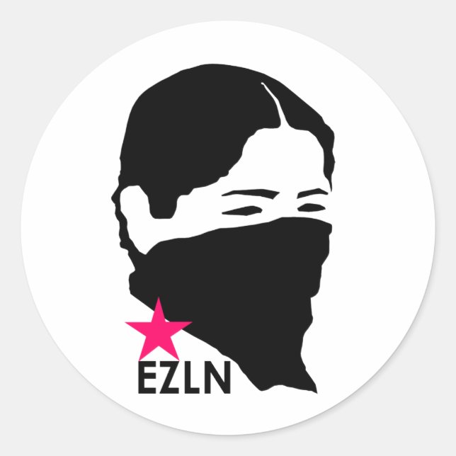 EZLN RUNDER AUFKLEBER (Vorderseite)