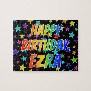 "EZRA" Vorname, Spaß "GLÜCKLICHER GEBURTSTAG"