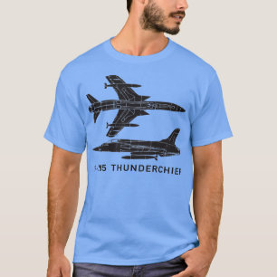 F105 ThunderochefighterBomber-Flugzeug  T-Shirt