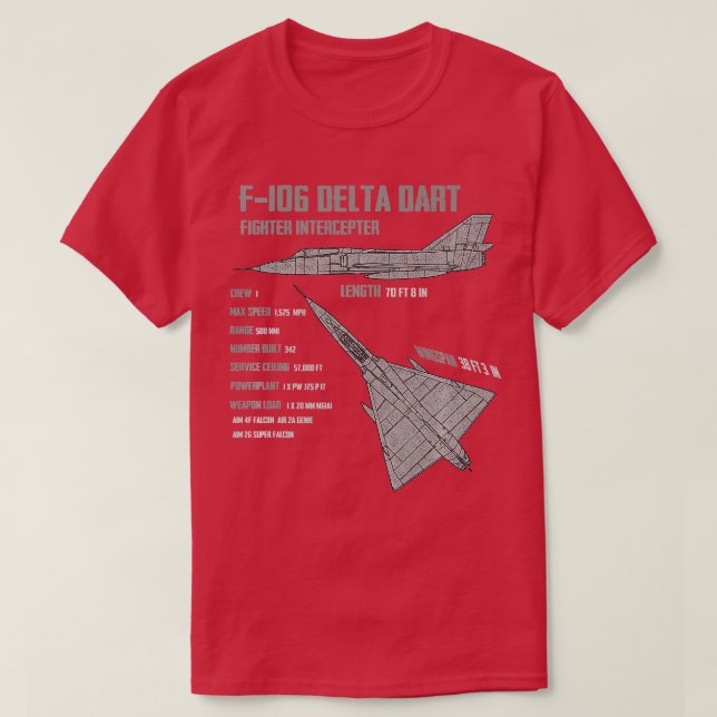 F106 Delta Dart T-Shirt (Design vorne)