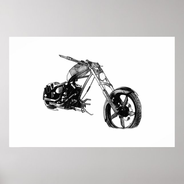 F117 Motorcycles Poster (Vorne)