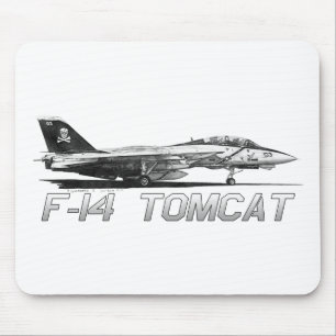 F14 Piratenflaggen des Tomcat-VF-103 - zeichnend Mousepad