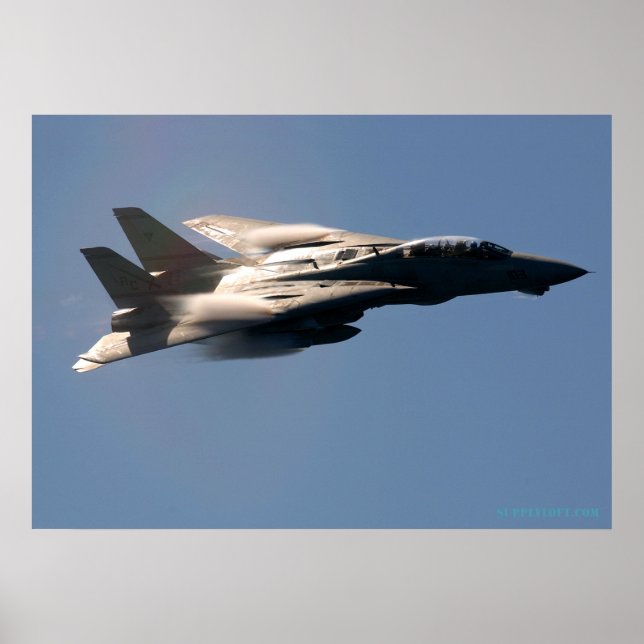 F14 über das Mittelmeer Poster (Vorne)
