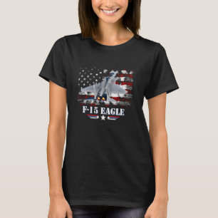 F15 Kampfjet-Militärflugzeuge der Eagle Air Force T-Shirt