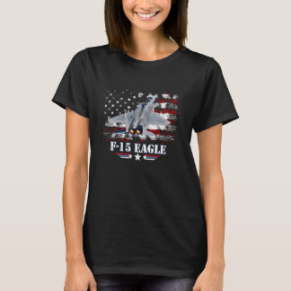 F15 Kampfjet-Militärflugzeuge der Eagle Air Force T-Shirt