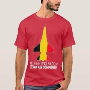 F16 Falkenbekämpfung Belgische LuftkomponenteTShir T-Shirt
