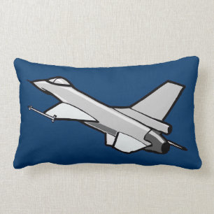 F16 Falkenbekämpfungsjet im Flug Lendenkissen
