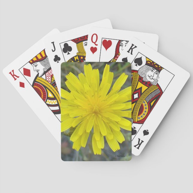 F16 Gelbe Wildblume Spielkarten (Rückseite)
