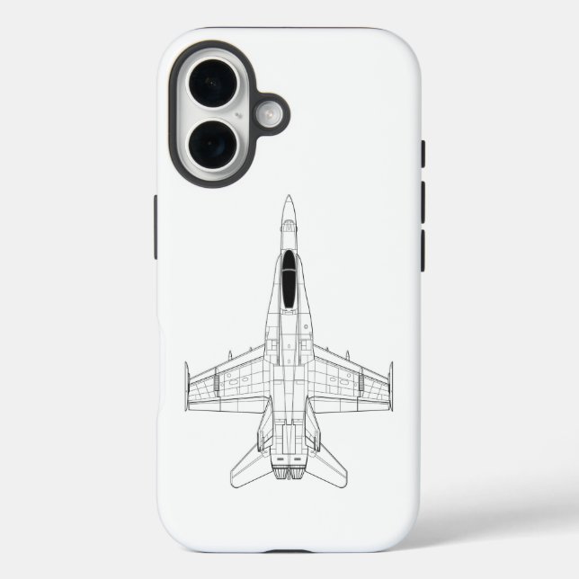 F18 Super Hornet iPhone 16 Hülle (Rückseite)