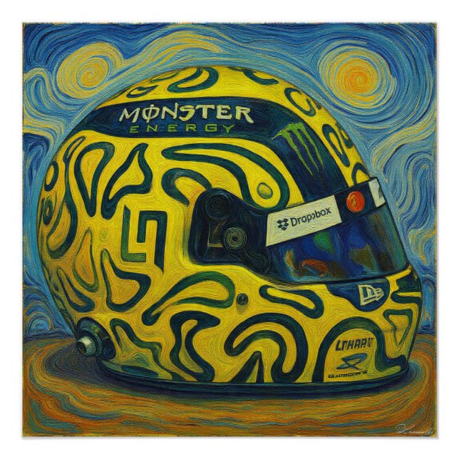 F1 Lando Helm Poster (Vorderseite)