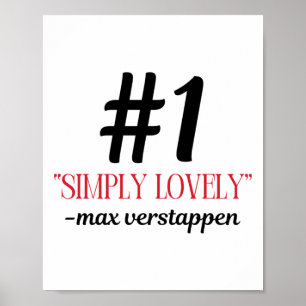 F1 Max einfach sehr schön Sticker Poster