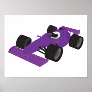 F1-Rennwagen Poster