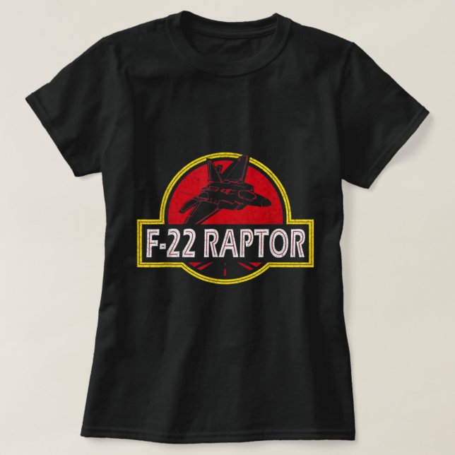 F22 Raptor Fighter Jet Pilot Flugzeug 4. Juli T-Shirt (Design vorne)